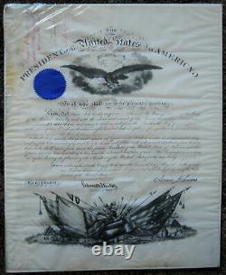 3 Civil War Brevet Commissions to West Point Officer & General President Johnson