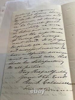 534 CIVIL War General Lovell Rousseau 1858 Letter Louisville Mexican War Signed