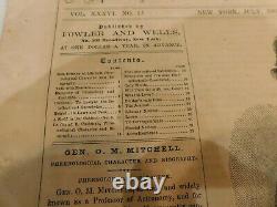 659 Civil War Phrenology Journal General Ormsby M Mitchell 1862 See Photos