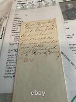 854 CIVIL War General Samuel Holabird Letter New Orleans 1865 Signed Death Of