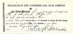 AMBROSE E BURNSIDE, Civil War General/Fredericksburg, Document Autograph 8294