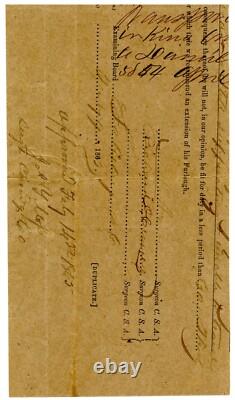 AMBROSE POWELL HILL, Confederate General Civil War-Date Document Autograph 11099