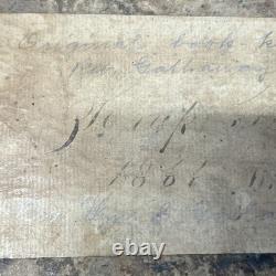 ANTIQUE 1850s-61 GENERAL STORE LEDGER SCRAPBOOK INVOICE EPHEMERA CIVIL WAR ERA