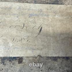 ANTIQUE 1850s-61 GENERAL STORE LEDGER SCRAPBOOK INVOICE EPHEMERA CIVIL WAR ERA