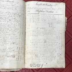 ANTIQUE 1850s-61 GENERAL STORE LEDGER SCRAPBOOK INVOICE EPHEMERA CIVIL WAR ERA