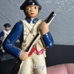ANTIQUE CIVIL WAR HAND PAINTED CONFEDERATE ROBERT E LEE/GENERAL GRANT lot3.5