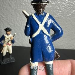 ANTIQUE CIVIL WAR HAND PAINTED CONFEDERATE ROBERT E LEE/GENERAL GRANT lot3.5
