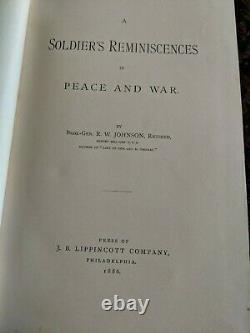 A Soldier's Reminiscences By General R. W. Johnson, Inscribed, Civil War