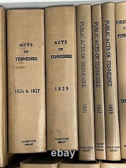 Acts of Tennessee 1819-1877 Laws Passed Set Volumes Civil War General Assembly