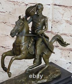 Aldo Vitaleh Group Statue The Honor Civil War General Jackson Rare Bronze Stat