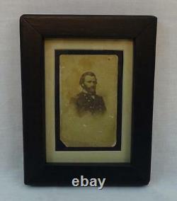 Amazing antique vintage civil war military General Grant CDV cabinet card