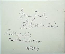 Ambrose Burnside Union Civil War General & Senator & Governor Autograph