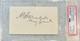 Ambrose Burnside Union Civil War General Signed & Inscribed Autograph Psa/dna