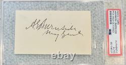 Ambrose Burnside Union Civil War General Signed & Inscribed Autograph PSA/DNA
