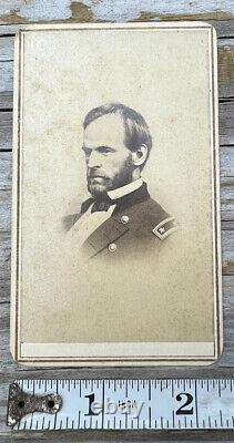Antique 1860's Civil War Era CDV Union Major General William Tecumseh Sherman