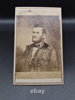 Antique 1860's Civil War Photo CDV Union General Ulysses S Grant 18th President