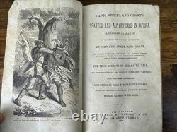 Antique 1864 CIVIL War Era Sammelband Capt Speke/grant/general Mcclellans Spy+