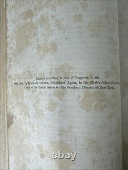 Antique 1864 CIVIL War Era Sammelband Capt Speke/grant/general Mcclellans Spy+