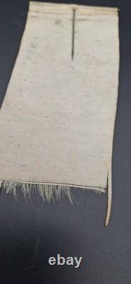 Antique 1885 General Ulysses S. Grant printed fabric memorial ribbon Civil War