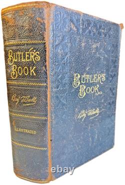 Antique Ben BUTLER'S BOOK Civil War General Autobio Leather Ornate Victorian 1st