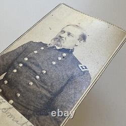 Antique CDV Photograph Civil War Union General William WF Baldy Smith By Brady