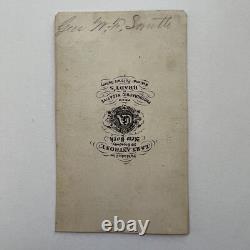 Antique CDV Photograph Civil War Union General William WF Baldy Smith By Brady