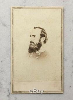 Antique CDV Photograph Confederate Csa General Stonewall Jackson CIVIL War