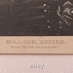 Antique CDV Photograph Union Army Civil War Major General Butler