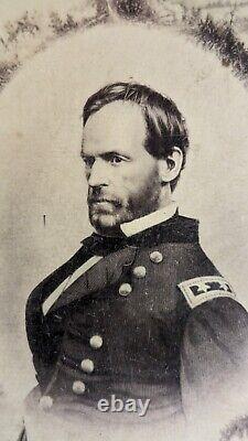 Antique CDV of General William Tecumsah Sherman Civil War Hero