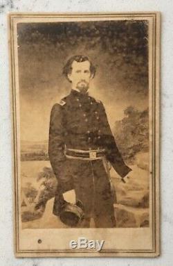 Antique CIVIL War CDV Photograph Confederate General Zollicoffer Csa Anthony