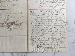 Antique CIVIL War Union Brigadier General Joseph Carr Ads Signed Document 1864