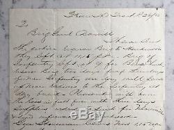 Antique CIVIL War Union Major General Daniel Butterfield Signed Letter Als 1863