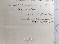 Antique CIVIL War Union Major General William S Rosecrans Als Signed Letter 1889