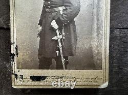 Antique Civil War Joseph Hooker CDV Portrait As Major General
