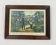 Antique Currier & Ives Civil War Print Surrender Of Gen Johnston 1865 Framed