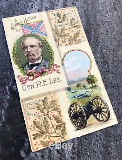 Antique DUKE HONEST LONG CUT TOBACCO CARD GENERAL ROBERT E LEE Civil War