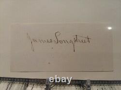 Authentic General James Longstreet Lees War Horse Civil War Autograph Signed COA