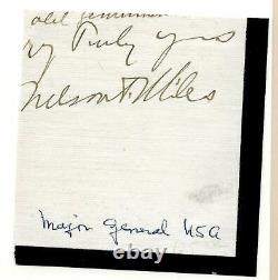 Autograph Civil War General Nelson Miles MOH, Indian Fighter & Union Army