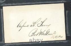 Autograph Civil War General, Sioux Wars Commander Alfred Terry