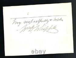 Autograph Civil War General William Whipple Army of the Cumberland