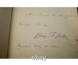 Benjamin F Butler Union Civil War General Governor MA Signed Autograph Biogrpahy