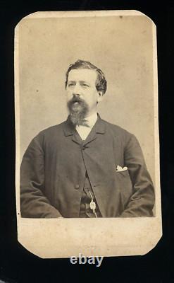 Bogardus ID'd Civil War Confederate General Nelson 1860s Rare CDV Photo