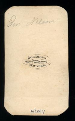 Bogardus ID'd Civil War Confederate General Nelson 1860s Rare CDV Photo