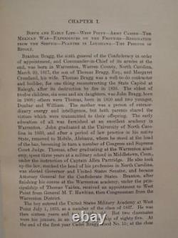 Braxton Bragg General Of The Confederacy First Edition 1924 CIVIL War