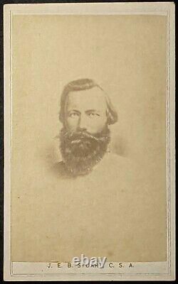 C1863 Carte De Visite Confederate General J. E. B. Stuart, C. S. A. CIVIL War