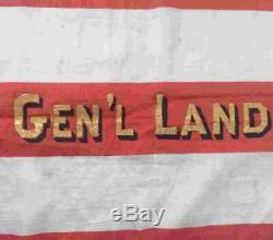 C1877 Silk 38 Star Us American Flag, General Lander CIVIL War Gar Post, Lynn Ma