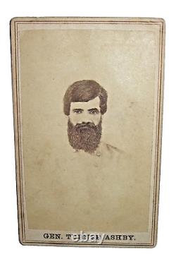 CDV CONFEDERATE GEN. TURNER ASHBY of VIRGINIA KIA near HARRISONBURG VA JUNE 1862