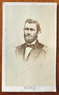 CDV Civil War Lieutenant General Ulysses S Grant Antique 1860s Soldier