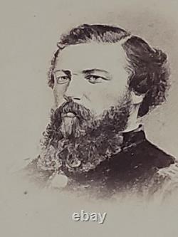 CDV Photo Original Civil War Union Officer General Colonel Unknown Stoneman