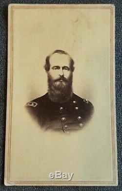 CDV Ulysses S Grant Civil War Photo Young General Original Charles Taber Co Old